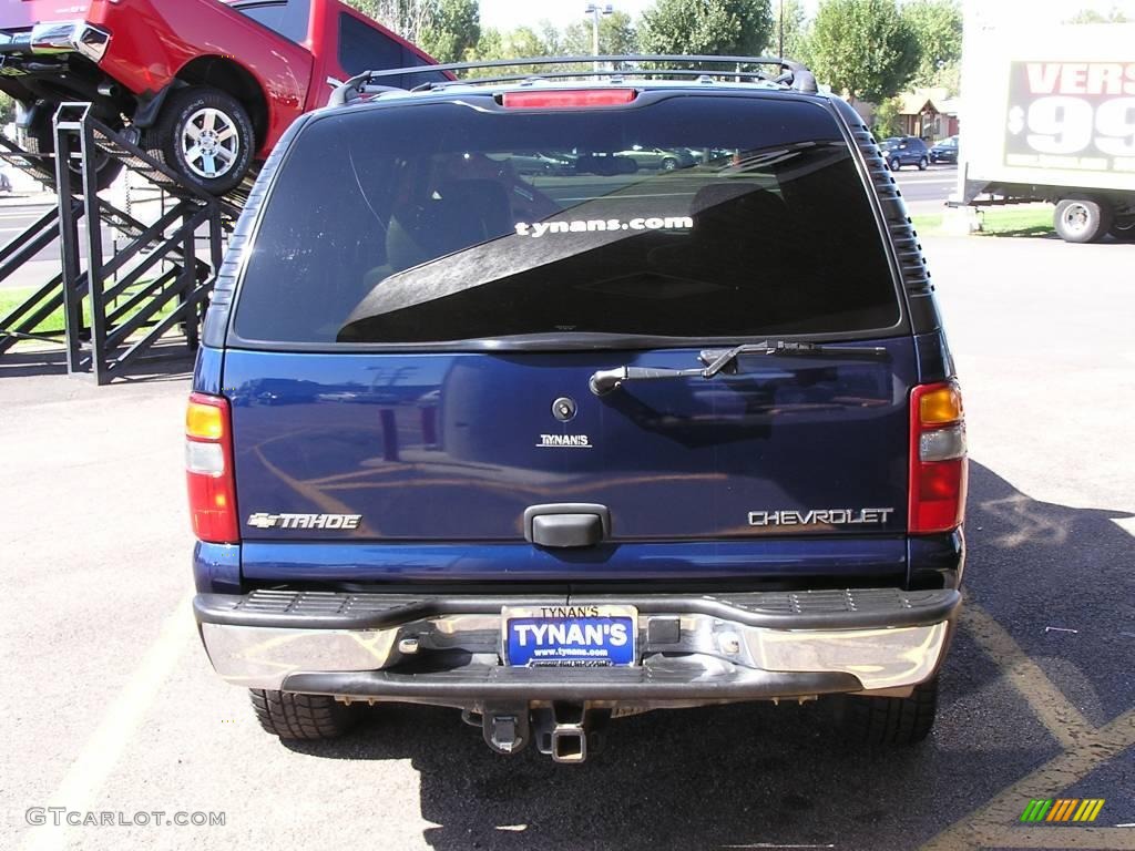 2002 Tahoe LS 4x4 - Indigo Blue Metallic / Tan/Neutral photo #5