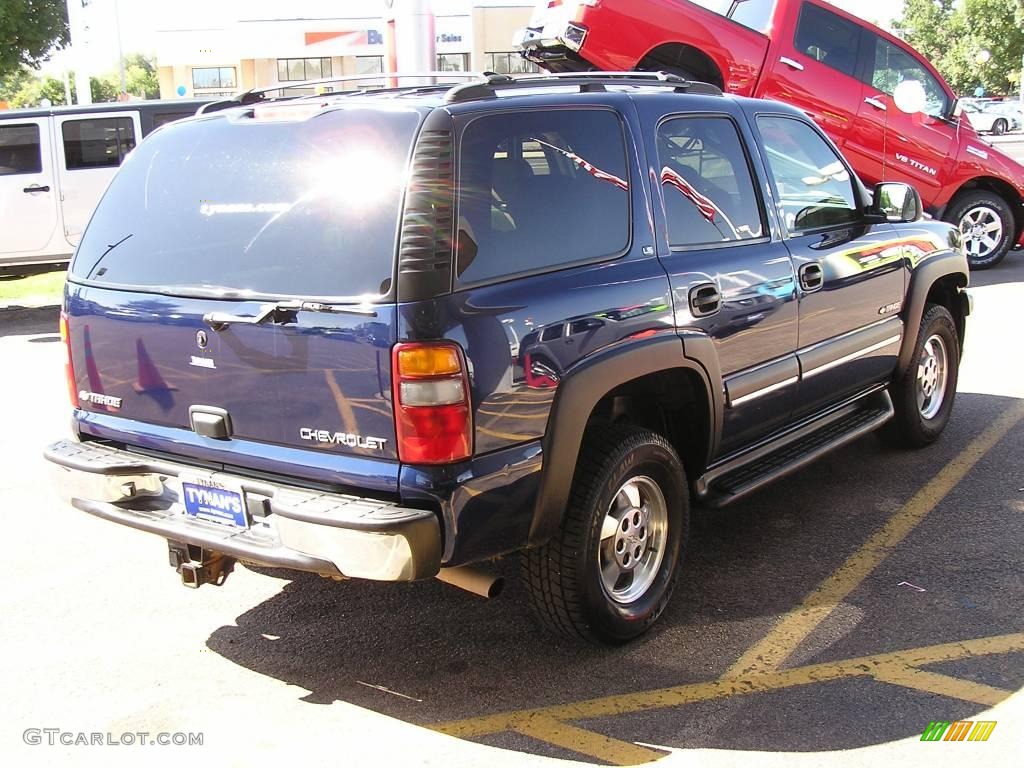 2002 Tahoe LS 4x4 - Indigo Blue Metallic / Tan/Neutral photo #6