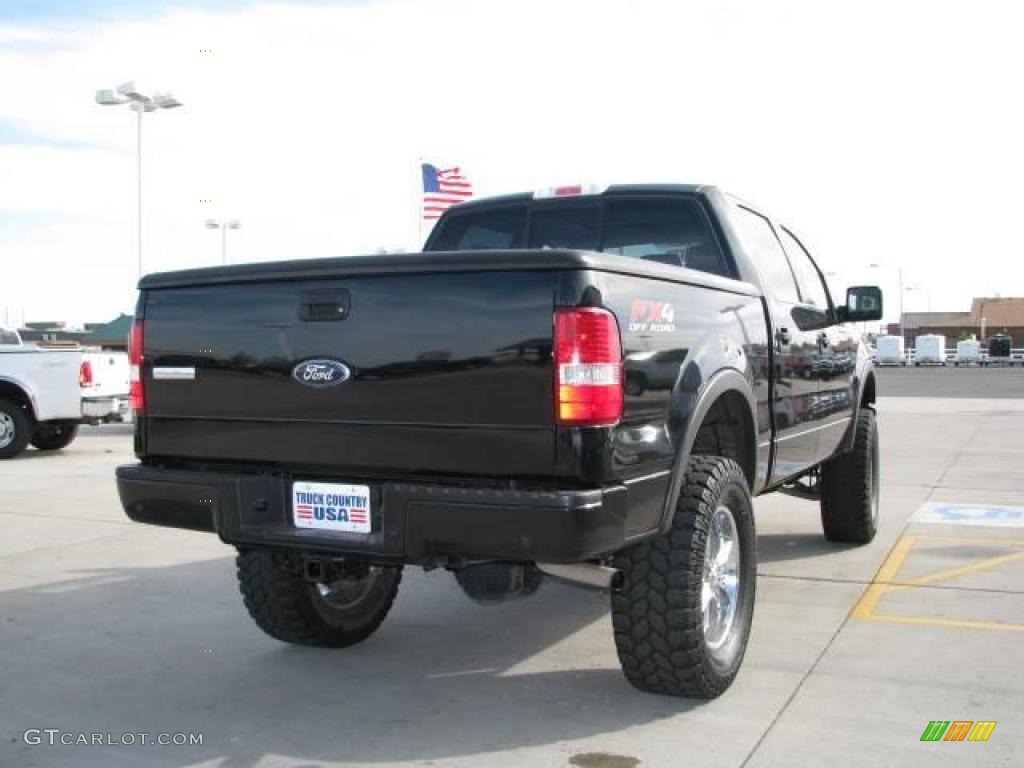 2006 F150 FX4 SuperCrew 4x4 - Black / Black photo #5