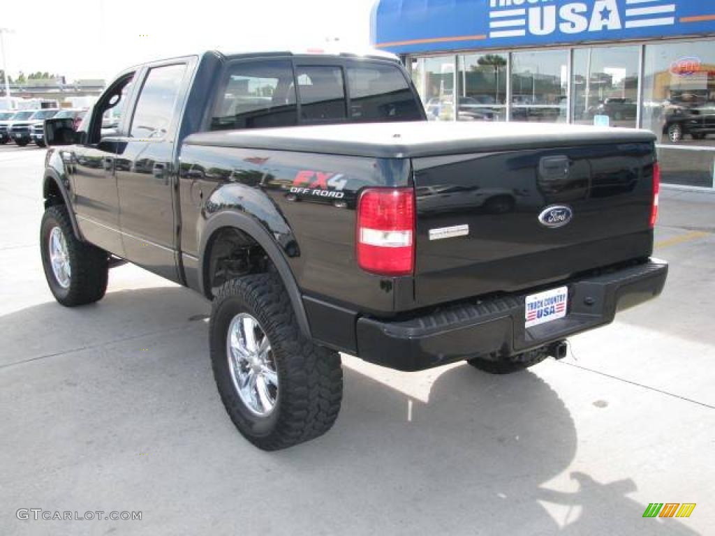 2006 F150 FX4 SuperCrew 4x4 - Black / Black photo #6