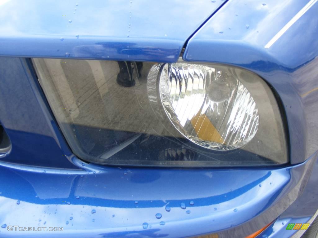 2007 Mustang V6 Premium Convertible - Vista Blue Metallic / Light Graphite photo #10