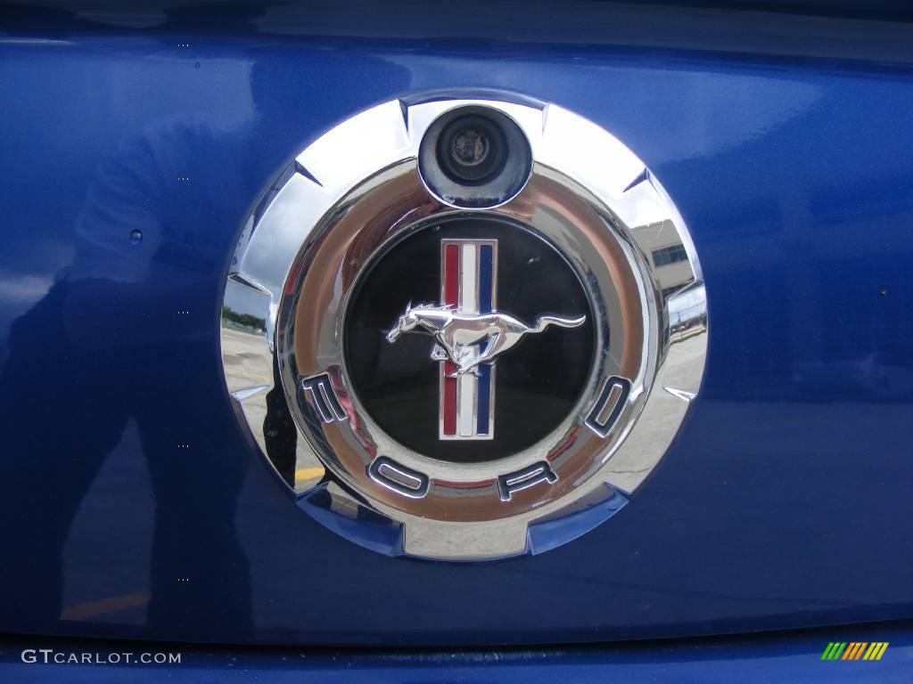2007 Mustang V6 Premium Convertible - Vista Blue Metallic / Light Graphite photo #19