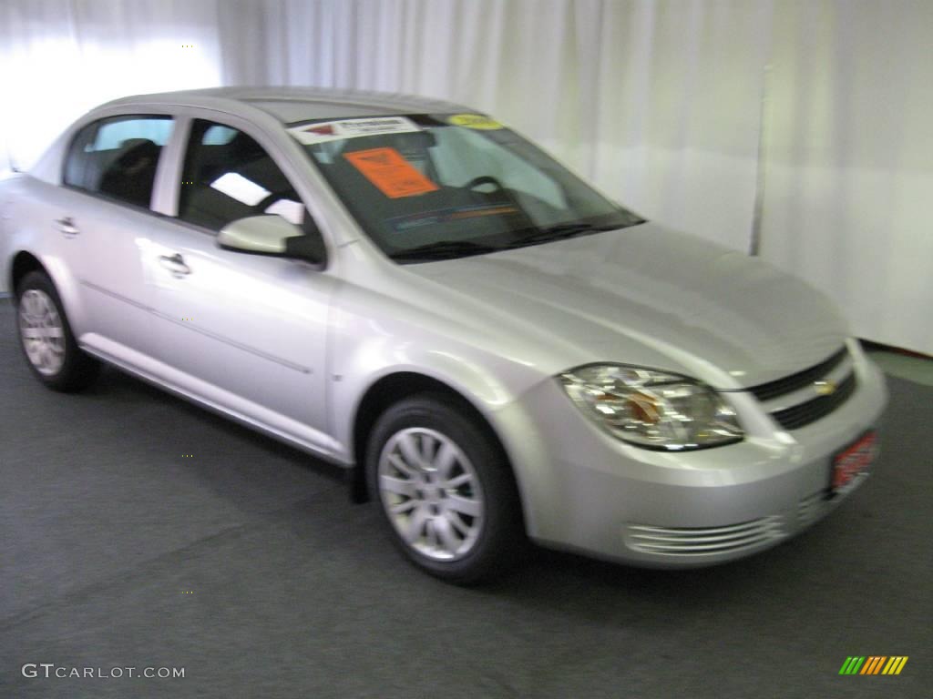 2009 Cobalt LT Sedan - Silver Ice Metallic / Ebony photo #1