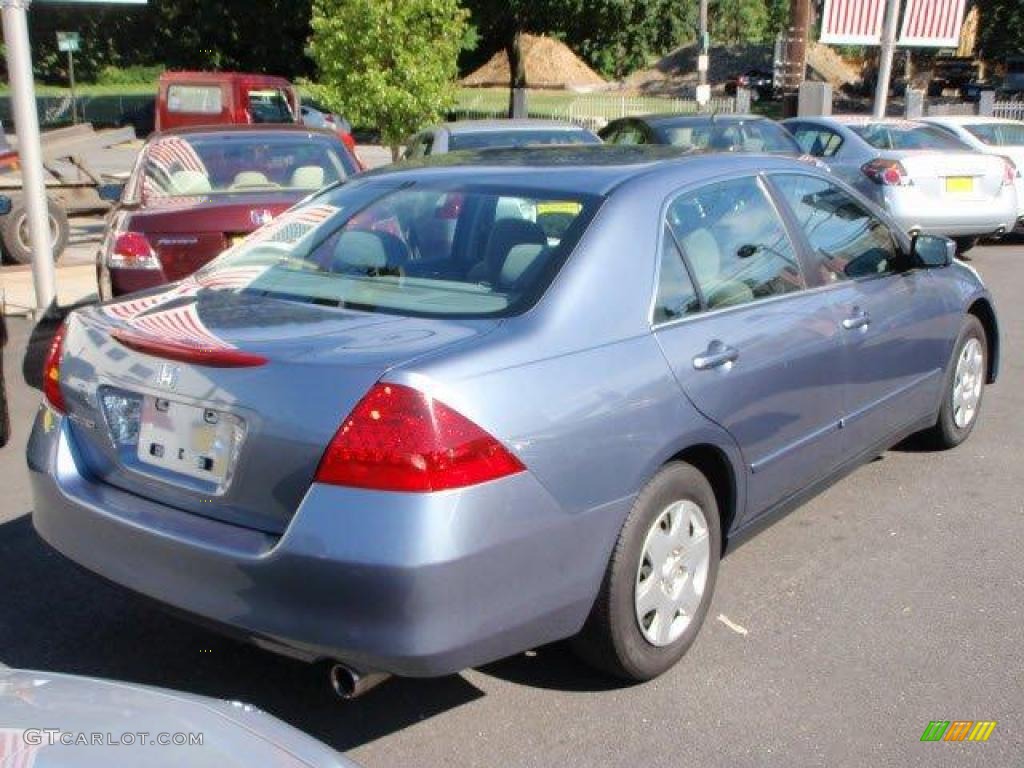 2007 Accord LX Sedan - Cool Blue Metallic / Gray photo #2