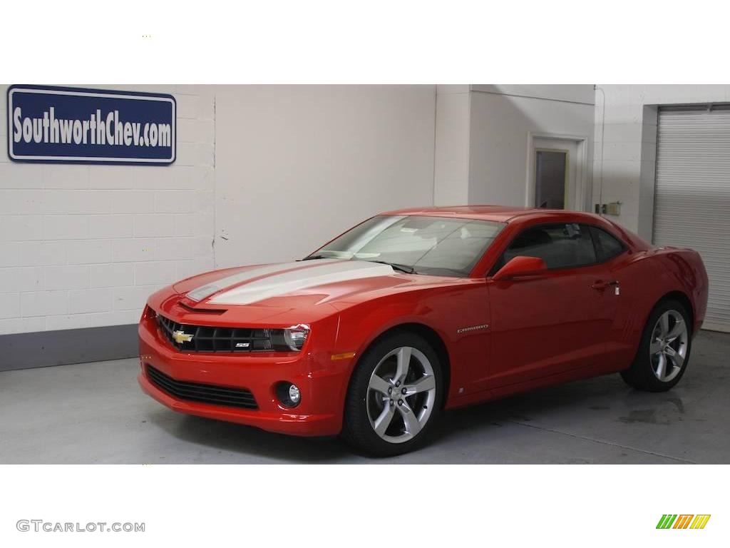 2010 Camaro SS Coupe - Victory Red / Black photo #1