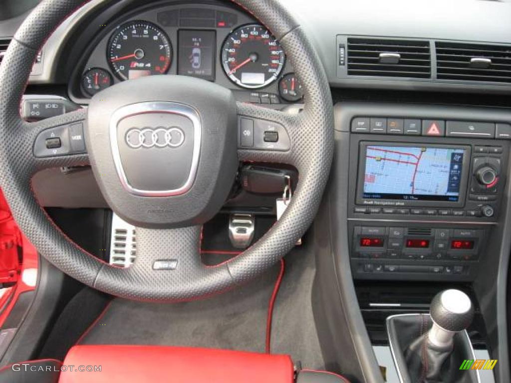2008 RS4 4.2 quattro Sedan - Misano Red Pearl Effect / Black/Crimson Red photo #2