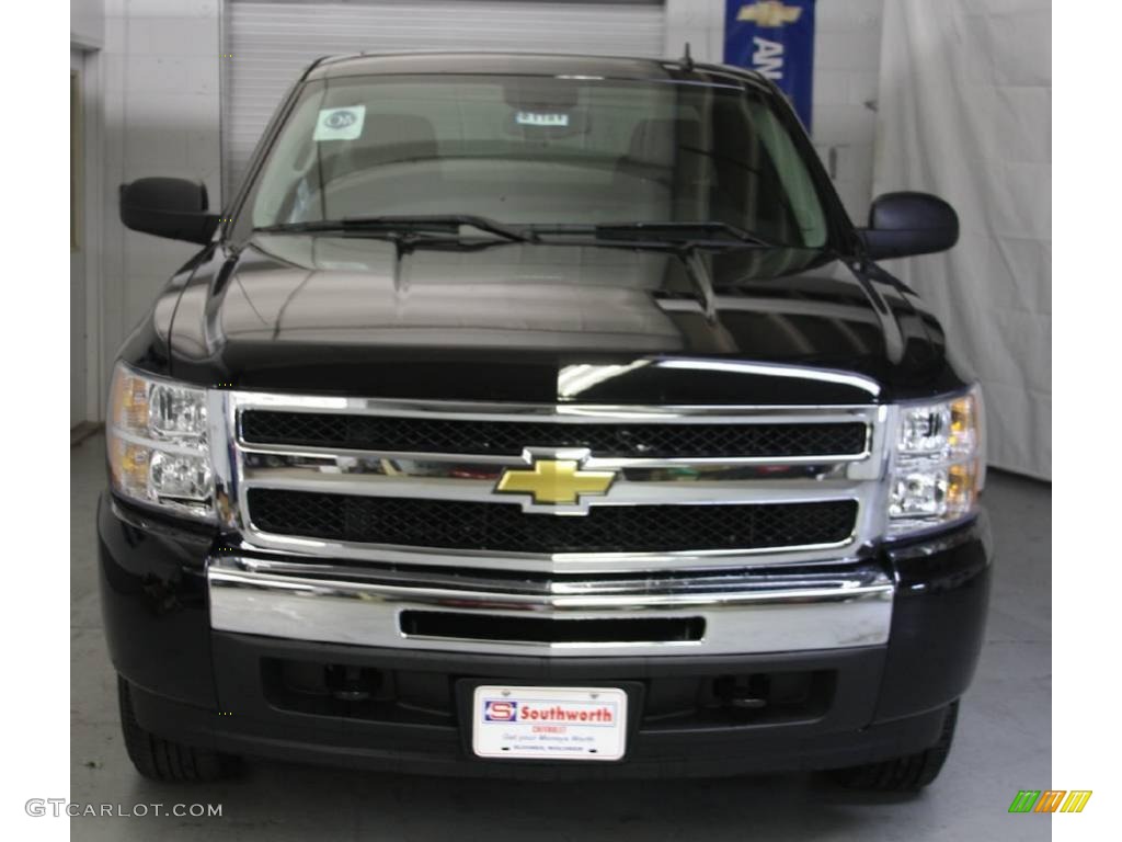 2009 Silverado 1500 LT Extended Cab 4x4 - Black / Ebony photo #2