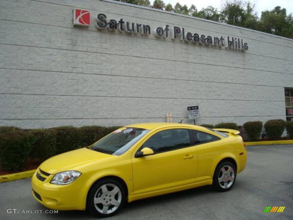 2009 Cobalt LT Coupe - Rally Yellow / Ebony photo #1