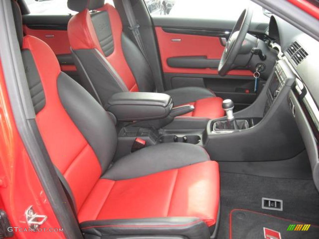 2008 RS4 4.2 quattro Sedan - Misano Red Pearl Effect / Black/Crimson Red photo #10