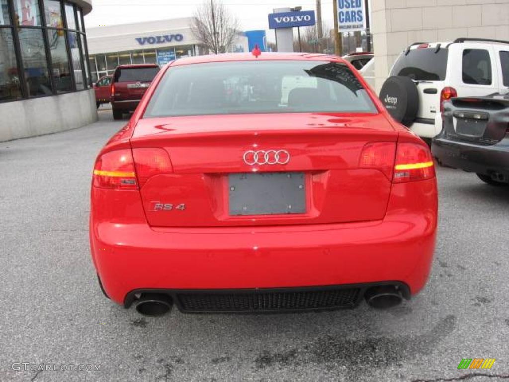 2008 RS4 4.2 quattro Sedan - Misano Red Pearl Effect / Black/Crimson Red photo #13