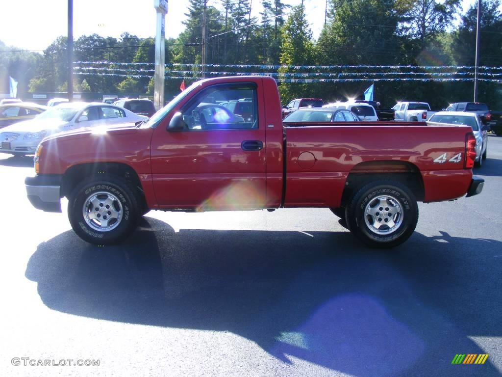 2003 Silverado 1500 Regular Cab 4x4 - Victory Red / Dark Charcoal photo #5