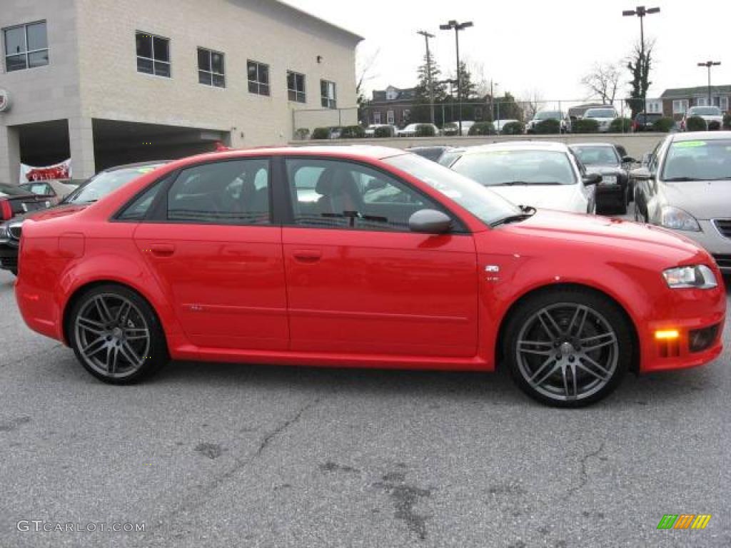 2008 RS4 4.2 quattro Sedan - Misano Red Pearl Effect / Black/Crimson Red photo #15