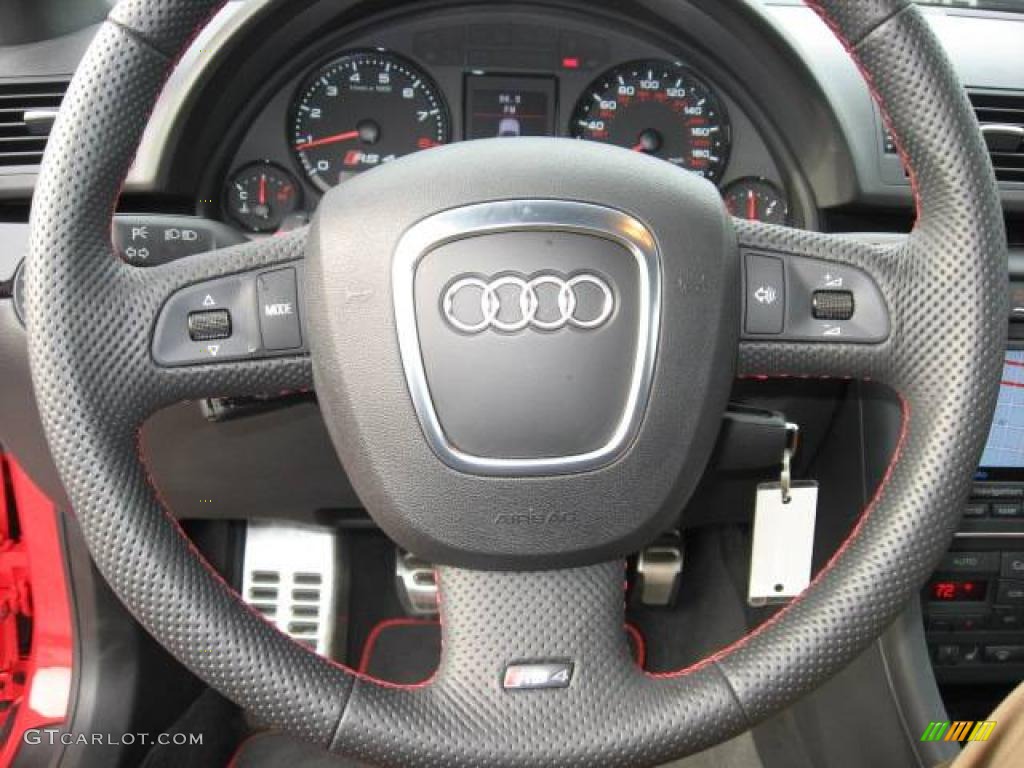 2008 RS4 4.2 quattro Sedan - Misano Red Pearl Effect / Black/Crimson Red photo #29