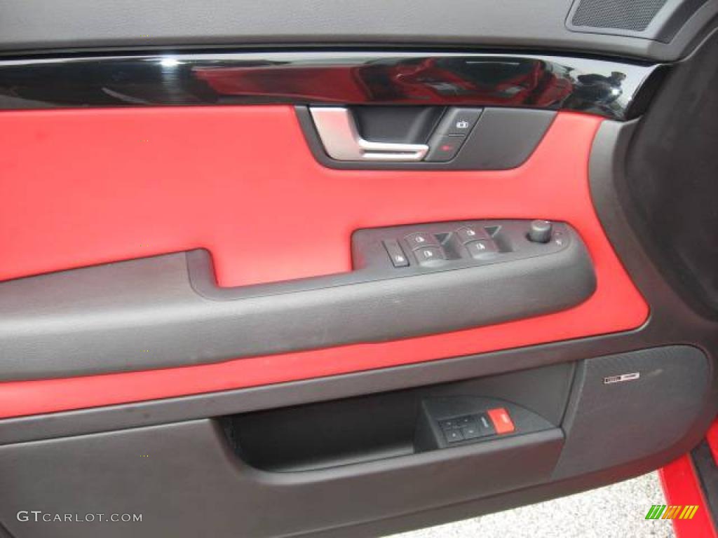 2008 RS4 4.2 quattro Sedan - Misano Red Pearl Effect / Black/Crimson Red photo #31