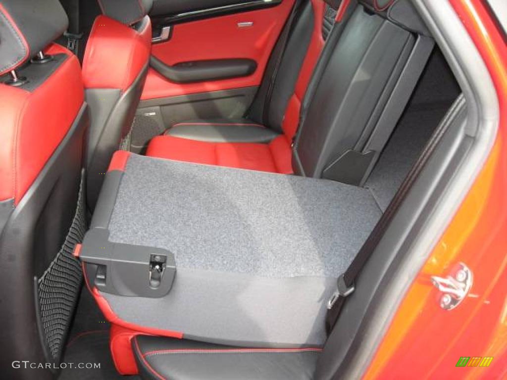 2008 RS4 4.2 quattro Sedan - Misano Red Pearl Effect / Black/Crimson Red photo #32
