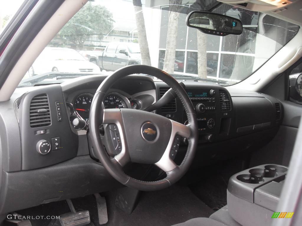 2008 Silverado 1500 LT Crew Cab - Deep Ruby Metallic / Ebony photo #7