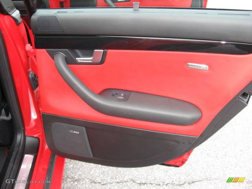 2008 RS4 4.2 quattro Sedan - Misano Red Pearl Effect / Black/Crimson Red photo #34