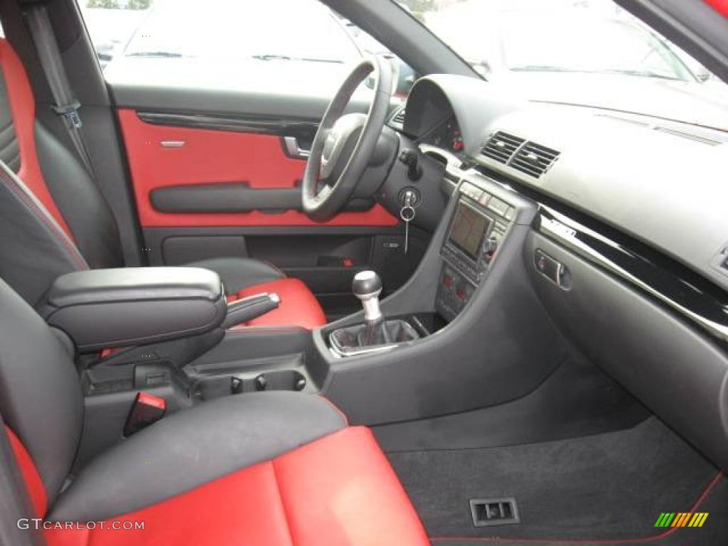 2008 RS4 4.2 quattro Sedan - Misano Red Pearl Effect / Black/Crimson Red photo #39