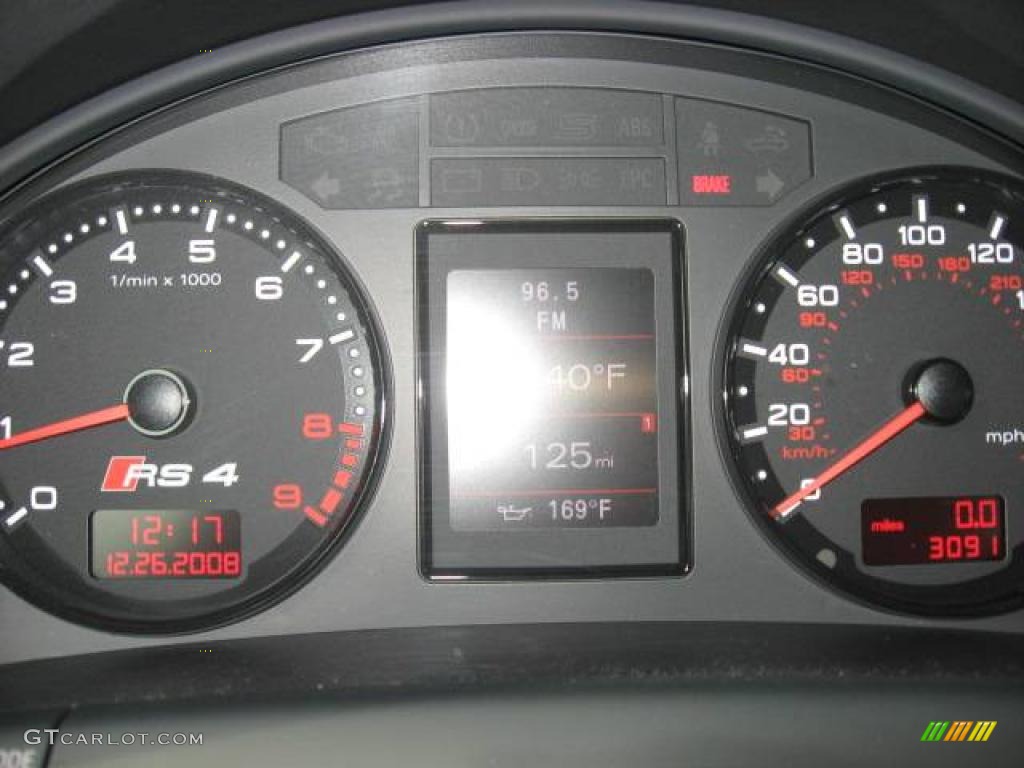 2008 RS4 4.2 quattro Sedan - Misano Red Pearl Effect / Black/Crimson Red photo #40