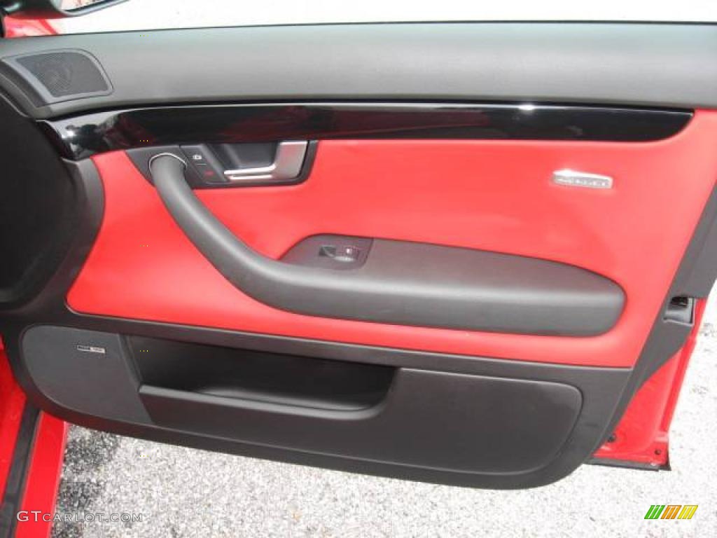 2008 RS4 4.2 quattro Sedan - Misano Red Pearl Effect / Black/Crimson Red photo #41