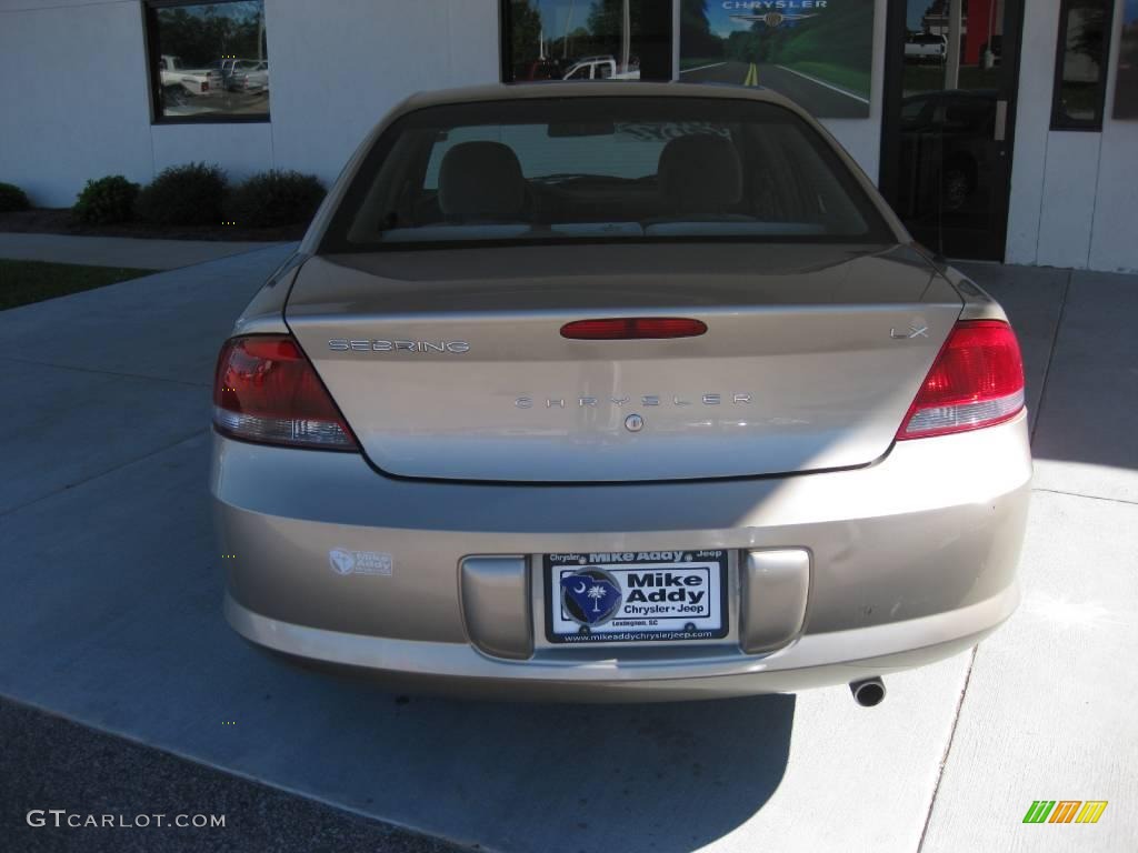 2002 Sebring LX Sedan - Light Almond Pearl Metallic / Sandstone photo #4