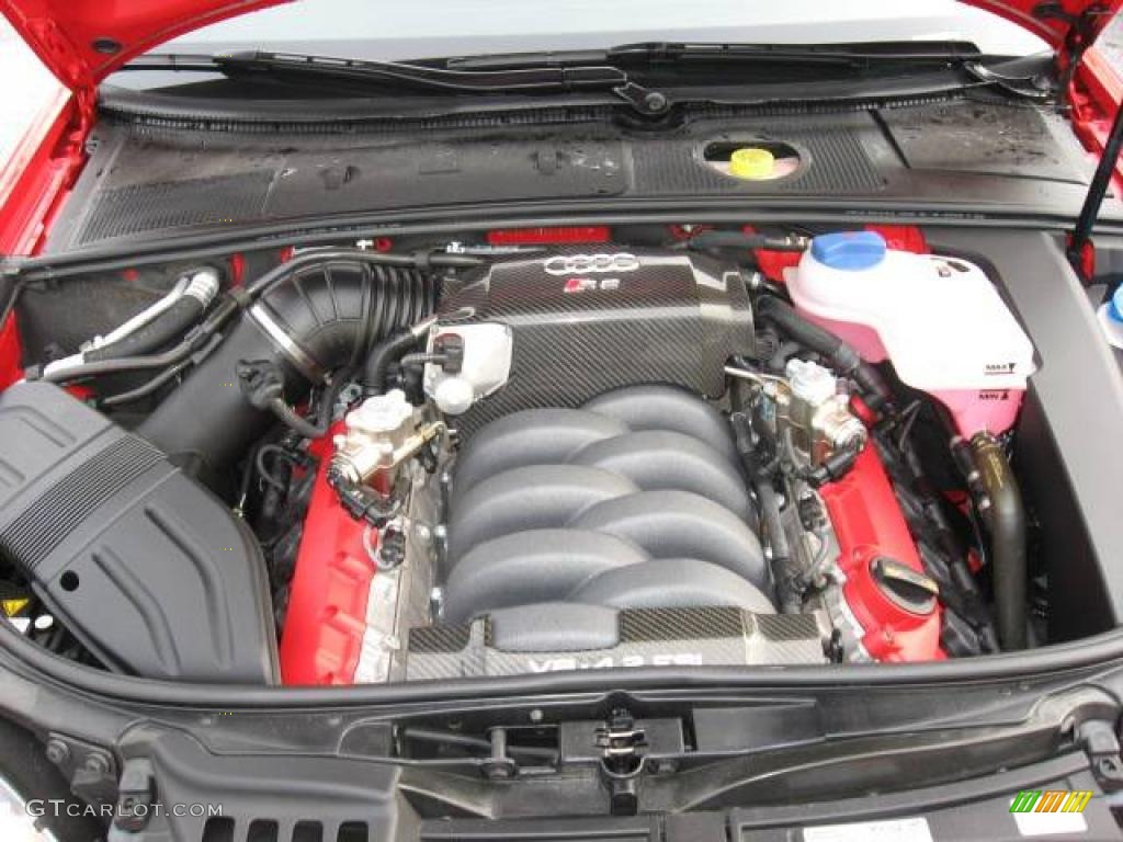 2008 RS4 4.2 quattro Sedan - Misano Red Pearl Effect / Black/Crimson Red photo #42