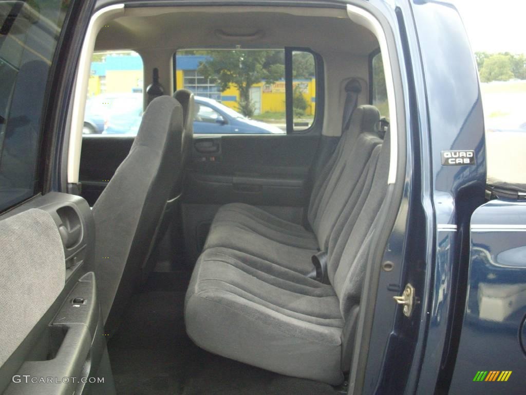 2001 Dakota SLT Quad Cab 4x4 - Patriot Blue Pearl / Dark Slate Gray photo #8
