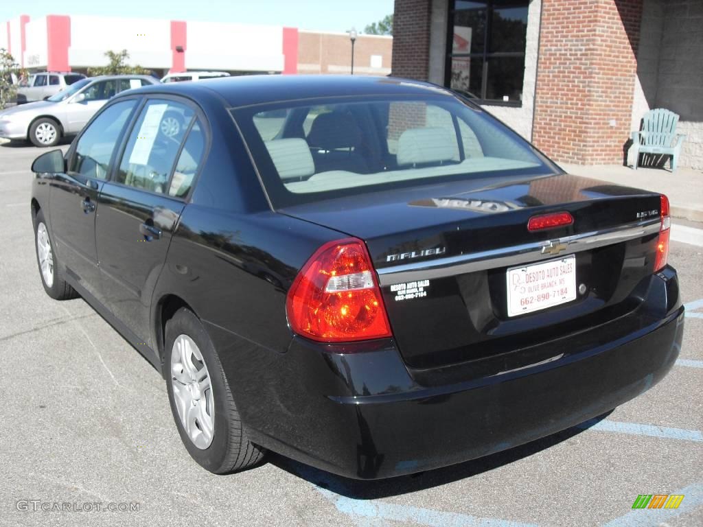 2007 Malibu LS V6 Sedan - Black / Titanium Gray photo #8