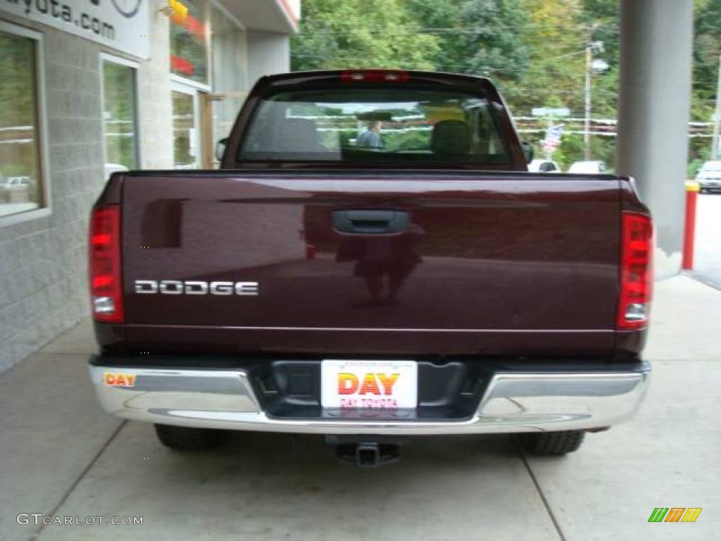 2004 Ram 1500 ST Regular Cab - Deep Molten Red Pearl / Dark Slate Gray photo #3