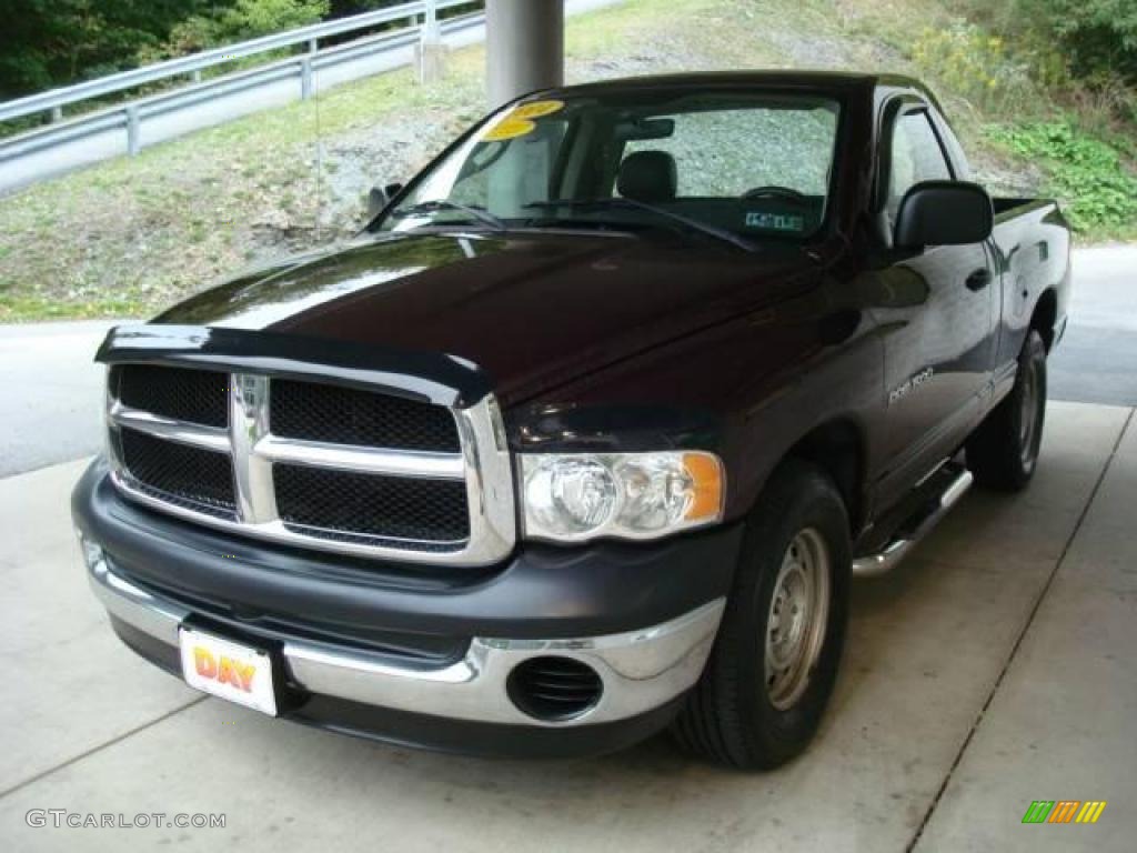 2004 Ram 1500 ST Regular Cab - Deep Molten Red Pearl / Dark Slate Gray photo #5