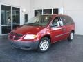 2007 Inferno Red Crystal Pearl Dodge Caravan SE  photo #1