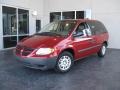 2007 Inferno Red Crystal Pearl Dodge Caravan SE  photo #2