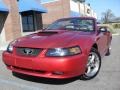 2001 Laser Red Metallic Ford Mustang GT Convertible  photo #4