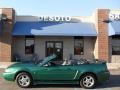 2002 Electric Green Metallic Ford Mustang V6 Convertible  photo #3
