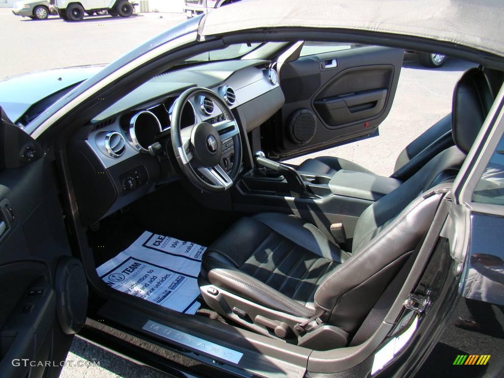 2007 Mustang GT Premium Convertible - Black / Dark Charcoal photo #8