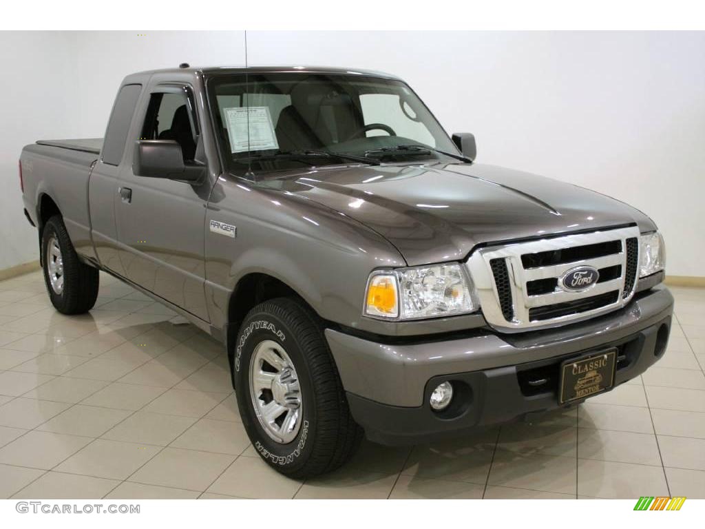 2008 Ranger XLT SuperCab 4x4 - Dark Shadow Grey Metallic / Medium Dark Flint photo #1