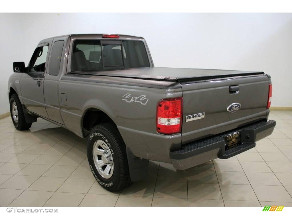 2008 Ranger XLT SuperCab 4x4 - Dark Shadow Grey Metallic / Medium Dark Flint photo #5