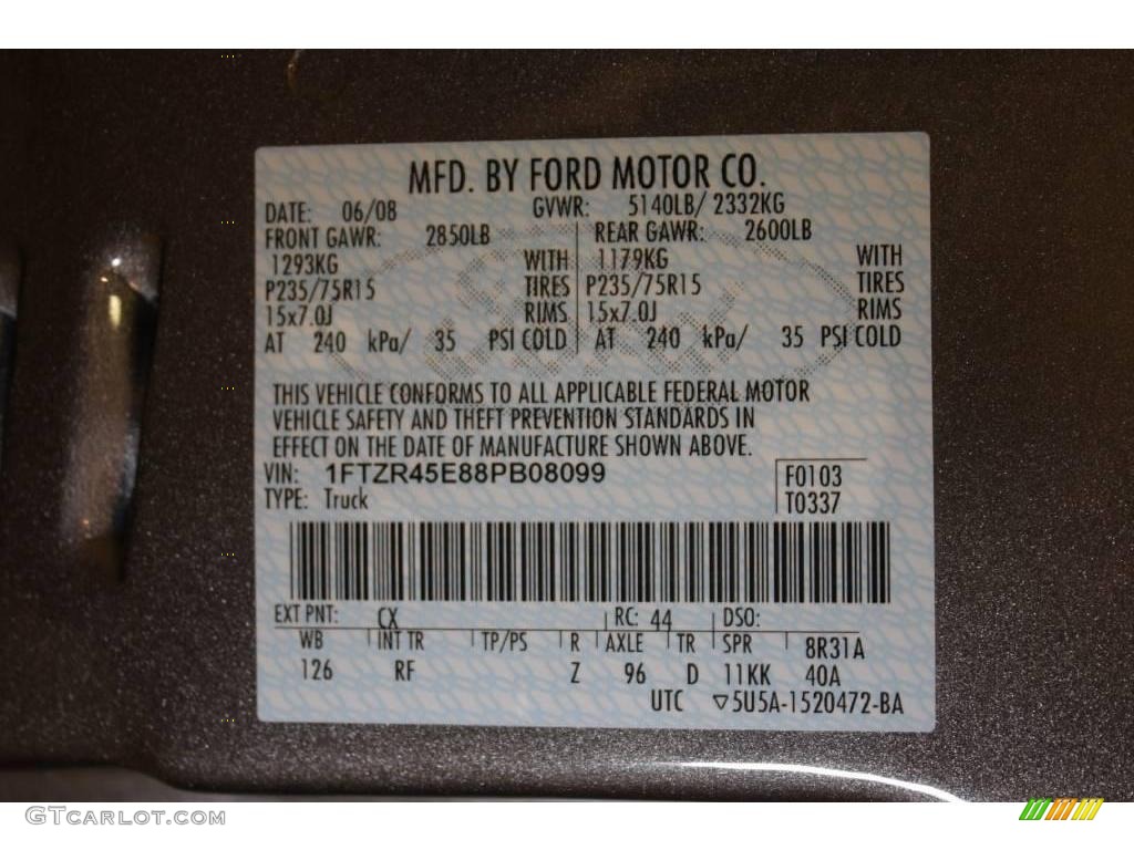 2008 Ranger XLT SuperCab 4x4 - Dark Shadow Grey Metallic / Medium Dark Flint photo #17