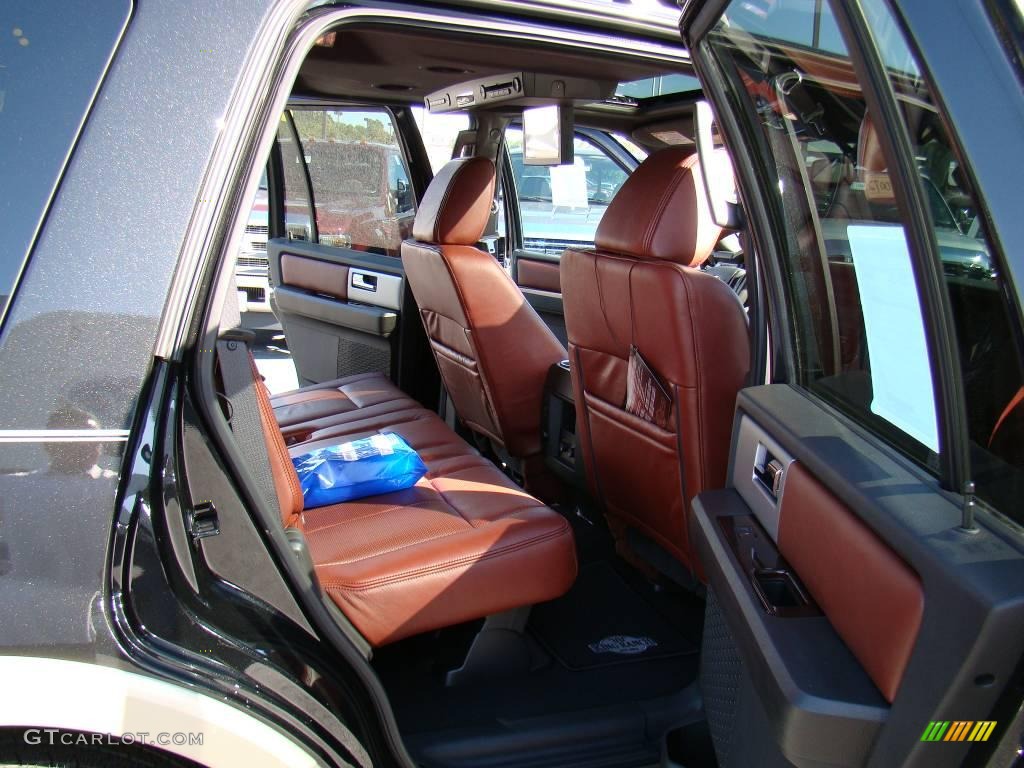 2010 Expedition King Ranch - Tuxedo Black / Chaparral Leather/Charcoal Black photo #14