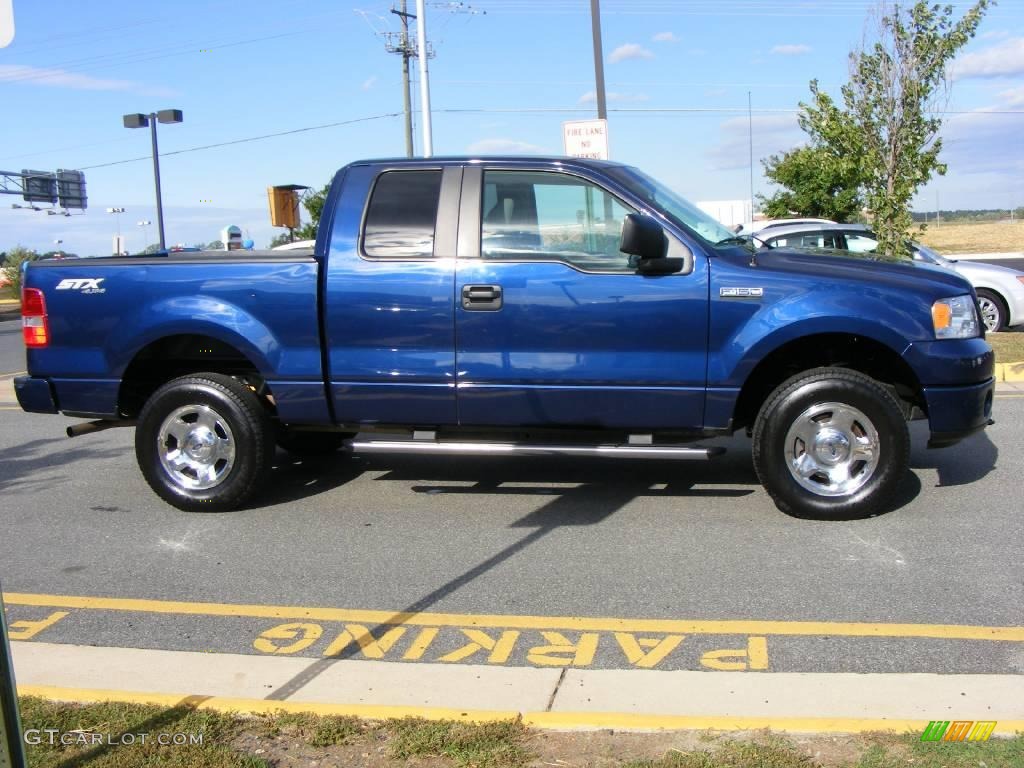 2007 F150 STX SuperCab 4x4 - Dark Blue Pearl Metallic / Medium/Dark Flint photo #18