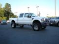 2010 White Platinum Tri-Coat Ford F250 Super Duty Lariat Crew Cab 4x4  photo #44