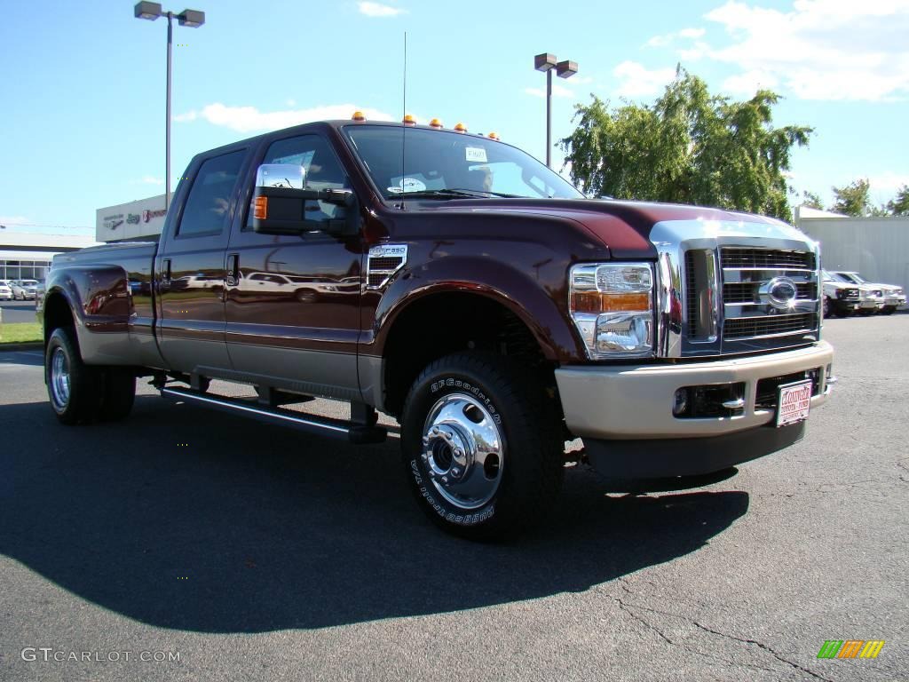 2010 F350 Super Duty Lariat Crew Cab 4x4 Dually - Royal Red Metallic / Chaparral Leather photo #1