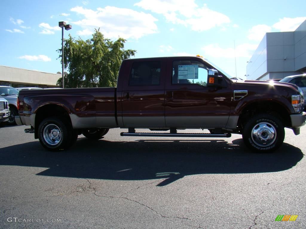 2010 F350 Super Duty Lariat Crew Cab 4x4 Dually - Royal Red Metallic / Chaparral Leather photo #2