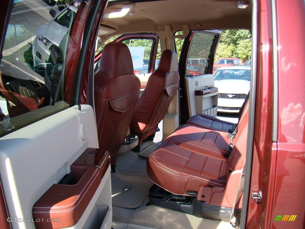 2010 F350 Super Duty Lariat Crew Cab 4x4 Dually - Royal Red Metallic / Chaparral Leather photo #9