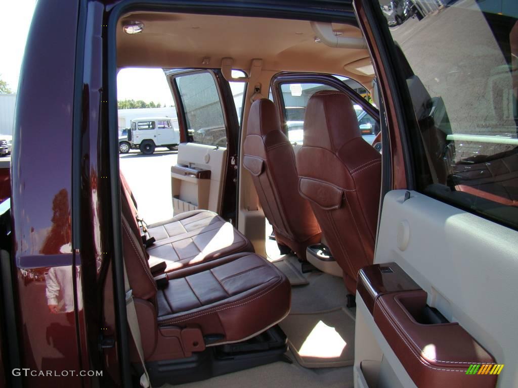 2010 F350 Super Duty Lariat Crew Cab 4x4 Dually - Royal Red Metallic / Chaparral Leather photo #11