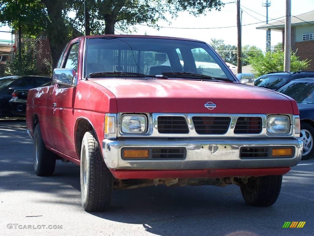 1994 Hardbody Truck XE Extended Cab - Aztec Red / Gray photo #4