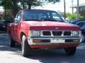 1994 Aztec Red Nissan Hardbody Truck XE Extended Cab  photo #4