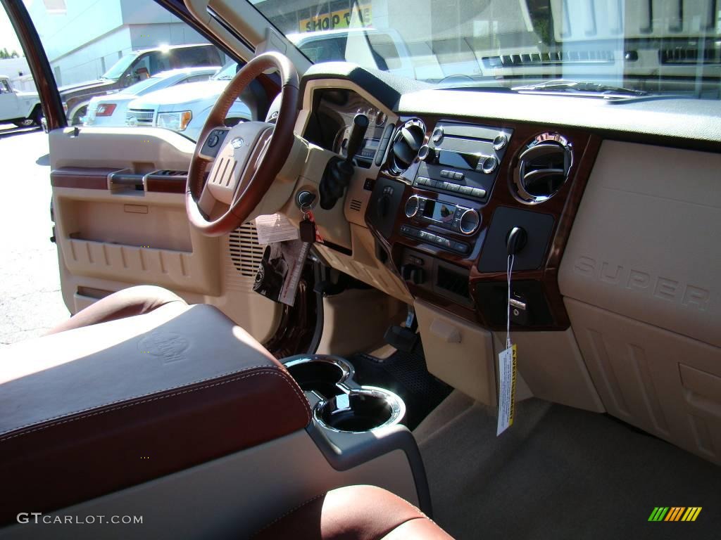 2010 F350 Super Duty Lariat Crew Cab 4x4 Dually - Royal Red Metallic / Chaparral Leather photo #13