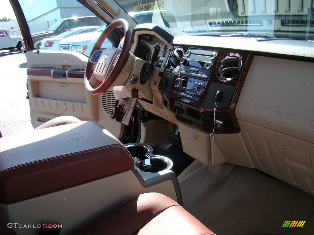 2010 F350 Super Duty Lariat Crew Cab 4x4 Dually - Royal Red Metallic / Chaparral Leather photo #15