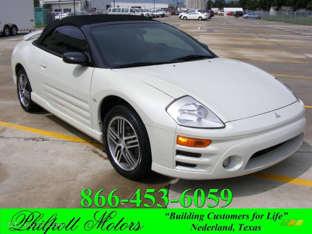 2003 Eclipse Spyder GTS - Dover White Pearl / Midnight photo #1